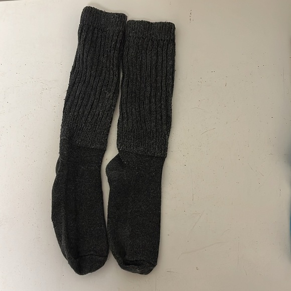 3 Pairs Vintage Slouch scrunch Socks Gray Mint Green & Turquoise - Picture 4 of 4